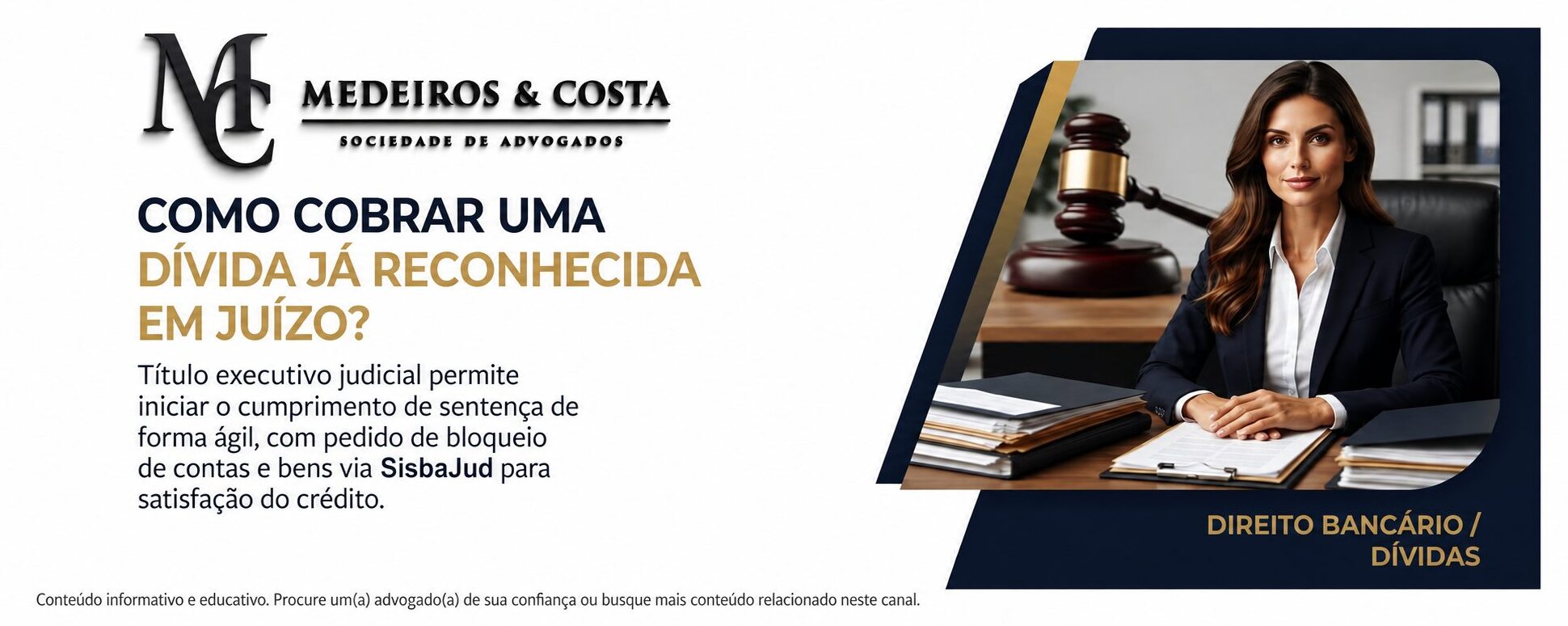 Direito Bancário- Dividas -Banner